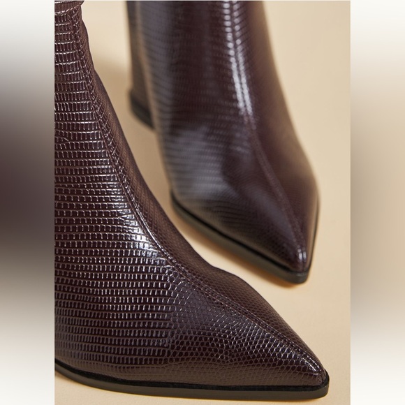 Sam Edelman Weslie Point Toe Wedge Ankle Boots - Picture 4 of 13